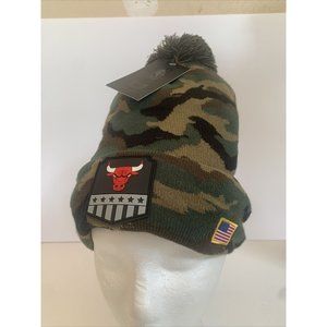 NBA Chicago Bulls Cuffed Knit Winter Hat Beanie NWT NBA Camo